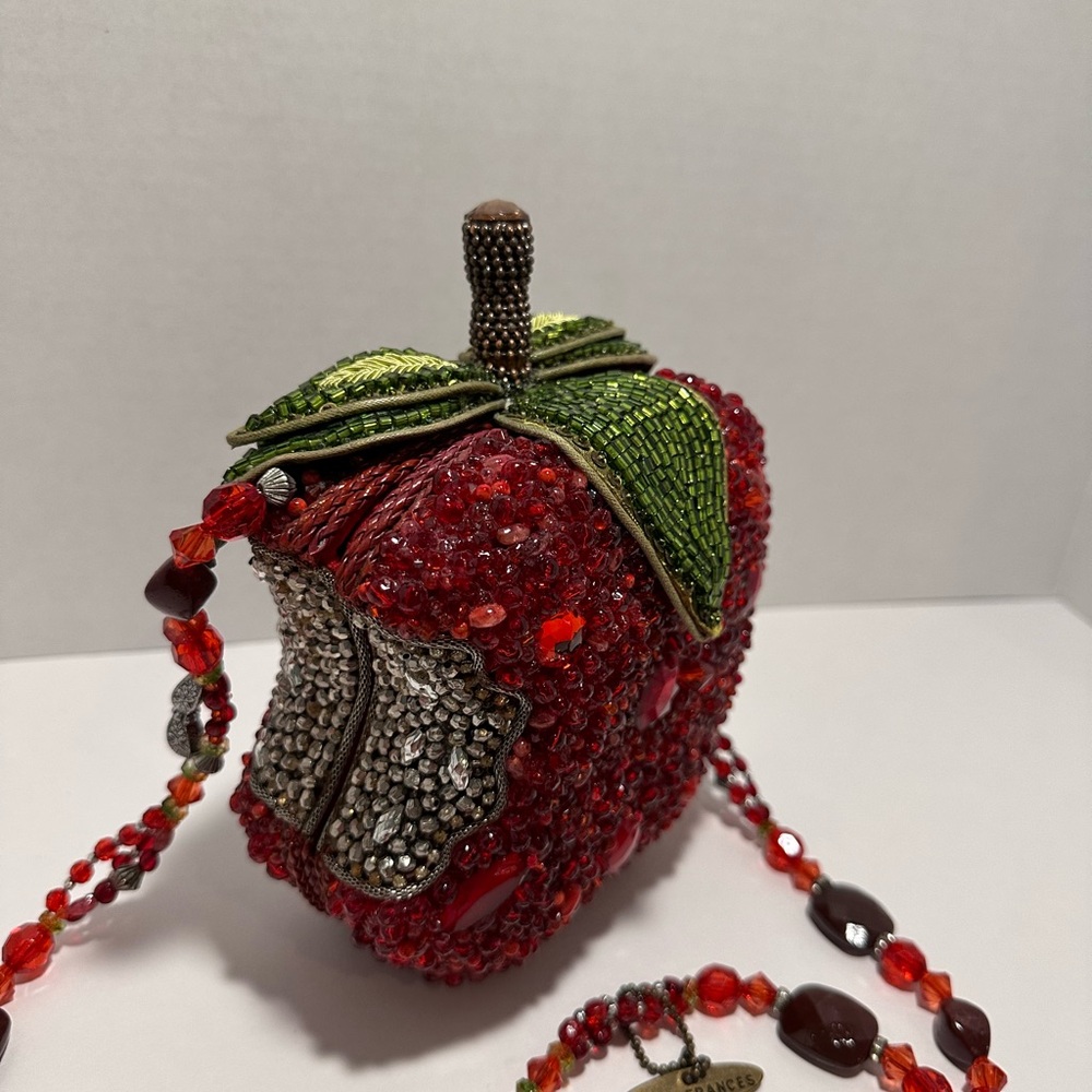 Mary Frances First Bite Red and Green Apple Clutch - Picture 4 of 7
